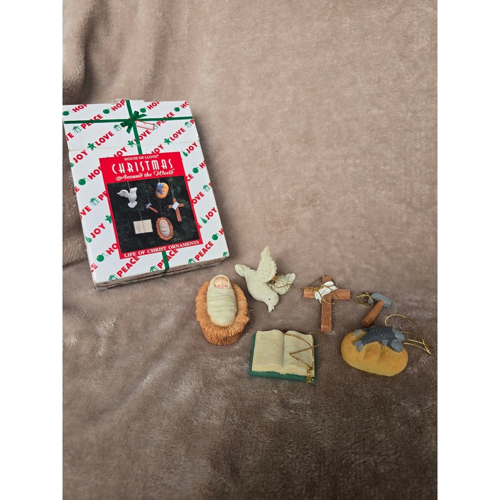 House of Lloyd Life of Christ Ornaments 1998 Christmas Around the World Set of 6